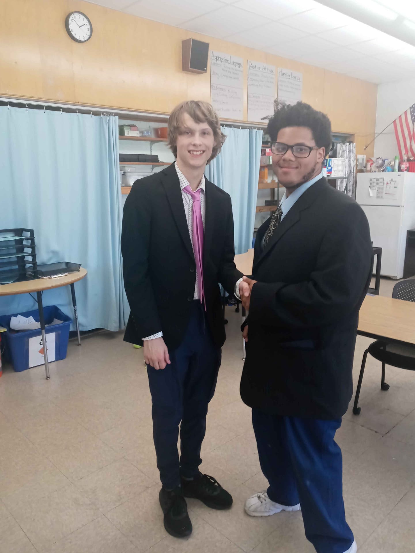 friends representing the community